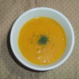 レンジで作る冷製かぼちゃスープ